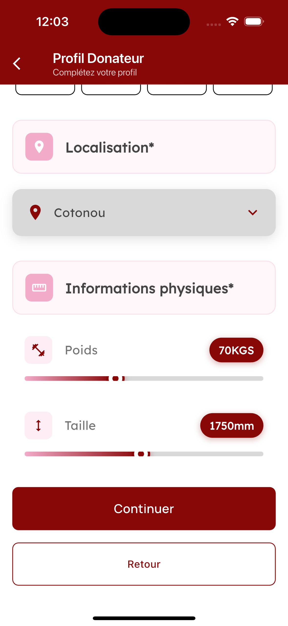 A&B Project EE app screen 8